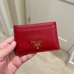 Prada Saffiano Leather Card Holder